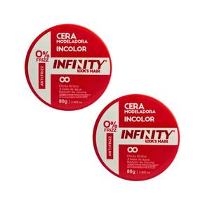 Pomada Capilar Infinity Vermelha 80G - Kit Com 2Un