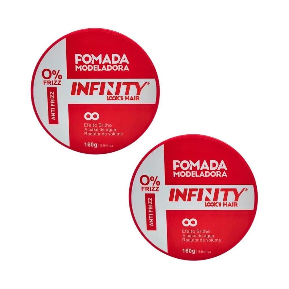 Pomada Capilar Infinity Vermelha 160G - Kit Com 2Un