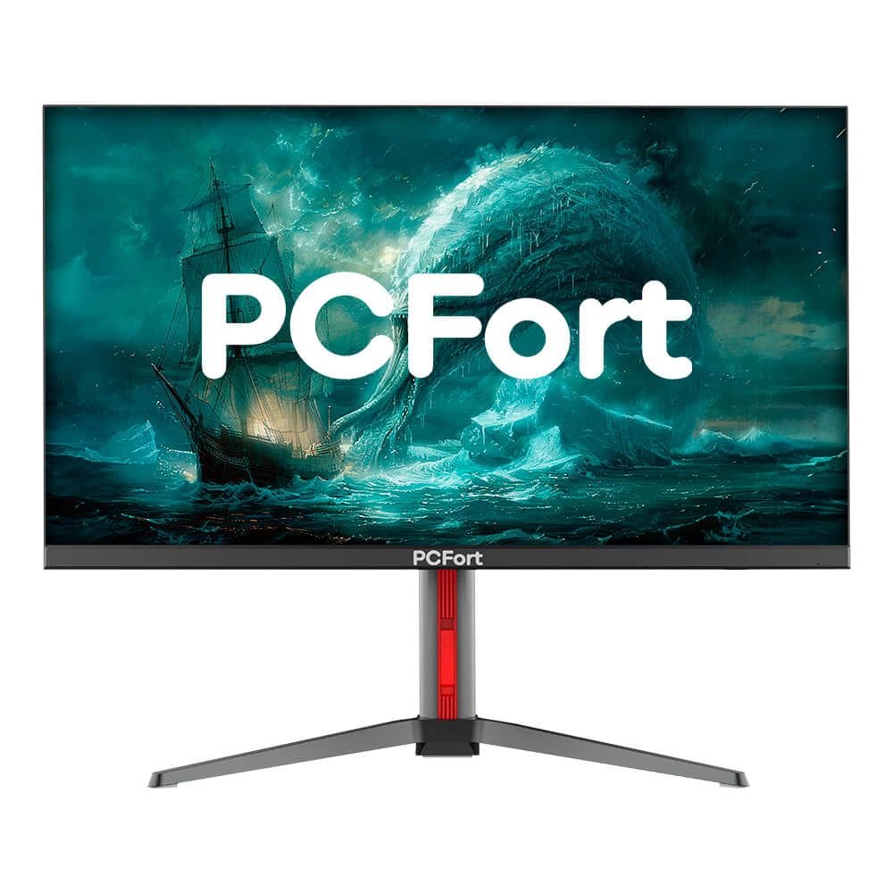 Monitor Gamer PCFort W270I180 27" IPS QHD 2K 1ms 180Hz 100% sRGB Display Port 2xHDMI Freesync/Gsync Alto falante Preto