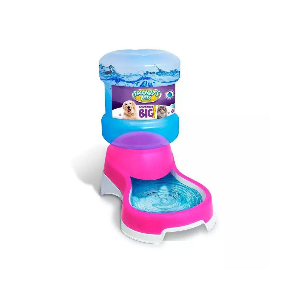 Bebedouro Automático Big 6 Litros Truqys Rosa