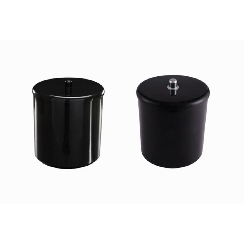 Lixeira Multiuso Astra Com Tampa 6 Litros Preto Cromado