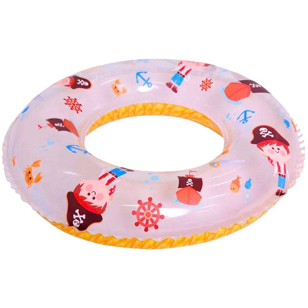 Boia Infantil Desenho Pirata E Sereia 60Cm Crianças 5 A 10