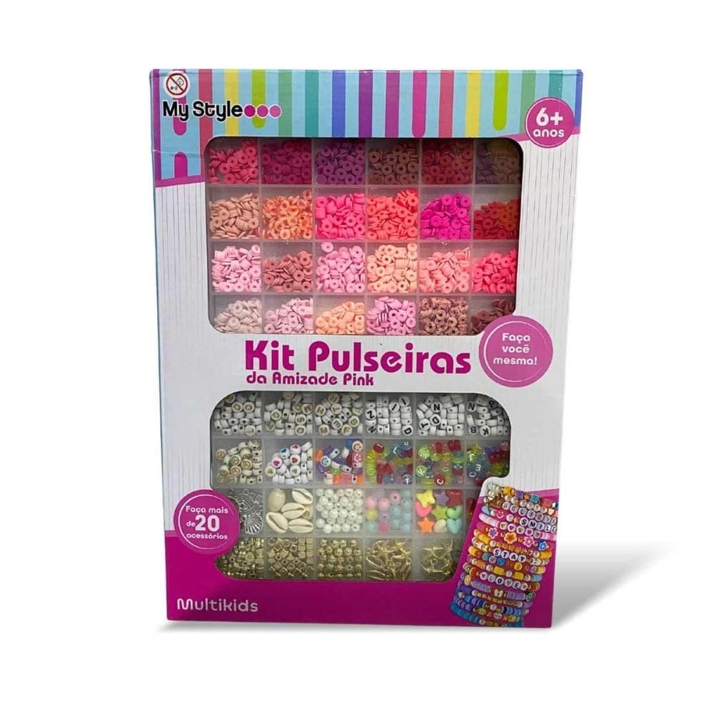 Kit Pulseiras Da Amizade Multikids My Style G Br2315 Pink