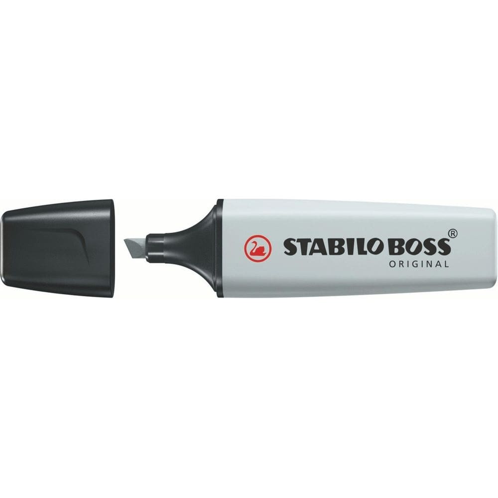 Marcador Stabilo Boss Pastel 2 a 5mm Cinza