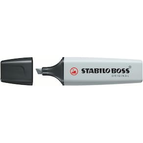 Marcador Stabilo Boss Pastel 2 a 5mm Cinza