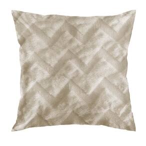 Capa De Almofada Plush 43 X 43 - Jolitex Bege