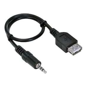 Cabo Usb Fêmea 3,5M X P2 Entrada Auxiliar Com 20 Cm