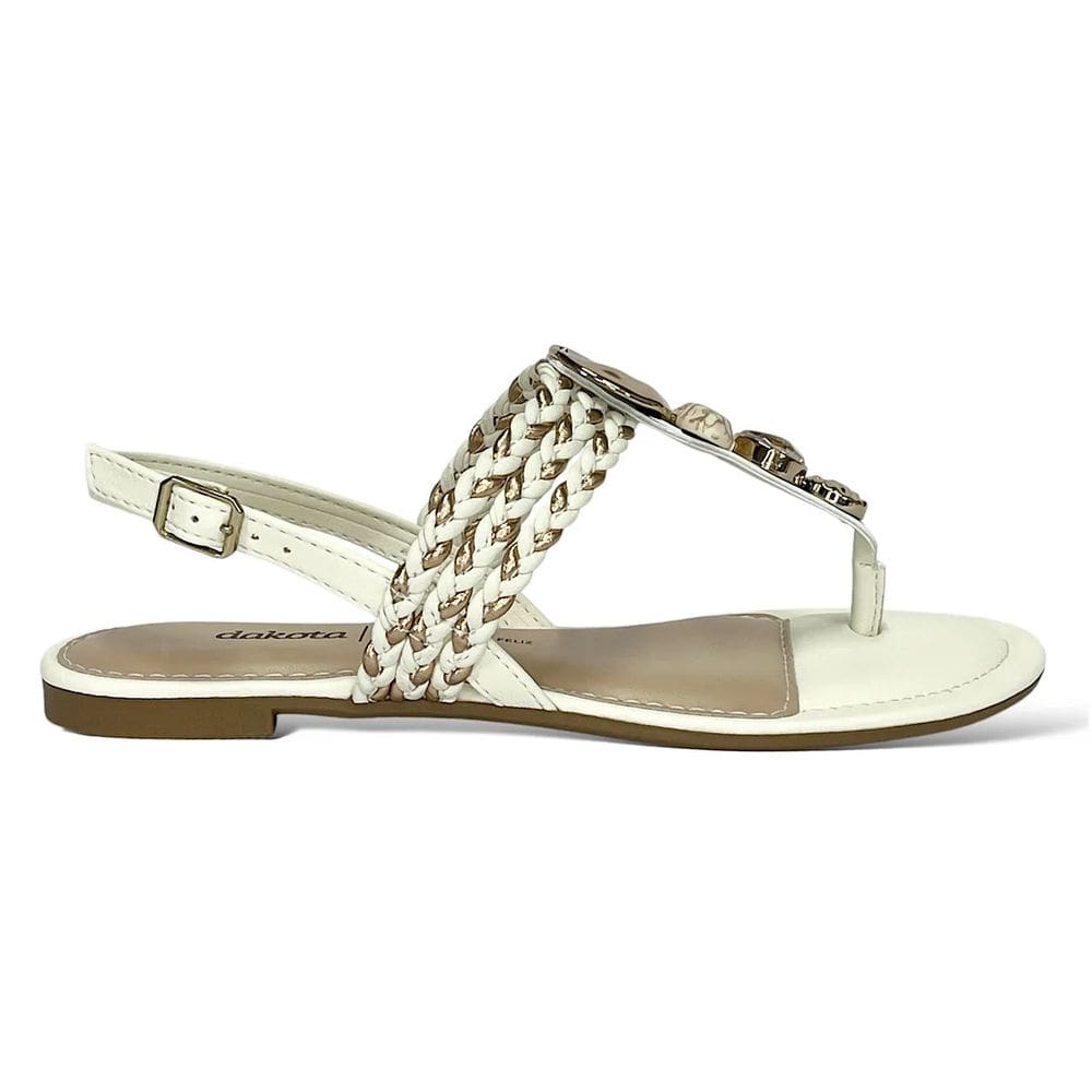 Sandália Rasteira Dakota Feminina Palmilha Conforto