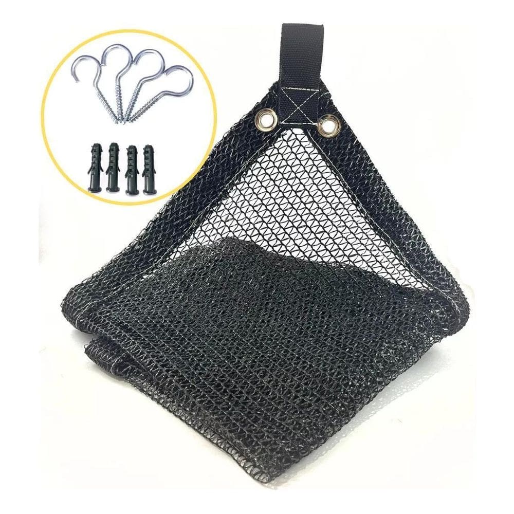 Sombrite Preto 50% 1,5X8 Com Ilhós + Kit De Instalação