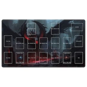 Jogo de cartas TCG Playmat EDGFRTOIO Lava Dragon 60x35cm com zonas