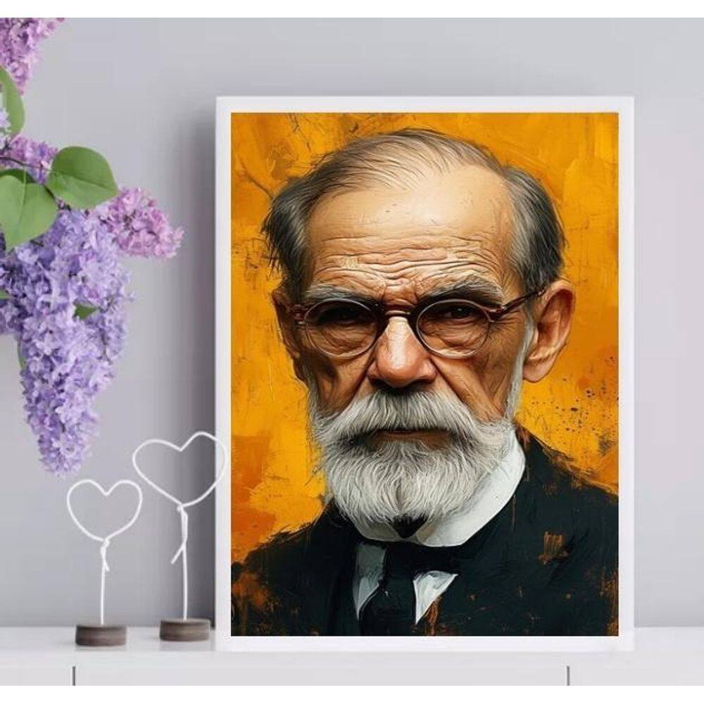 Quadro Psicologia Arte Freud 33X24Cm