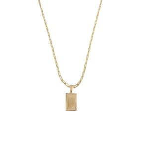 Cordão 45Cm Masculino Feminino Pingente Letra D Banhado Ouro