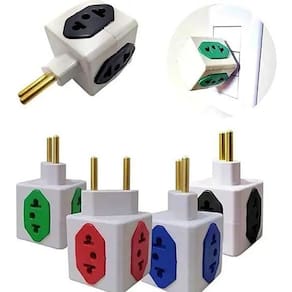 Kit 5 Benjamim Em Forma Cubo Colorido 4 Entradas 110V/220V