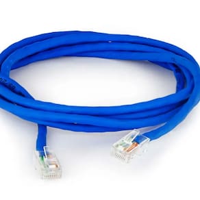 Cabo de Rede 1 Metros Cat 5 Azul Internet Montado