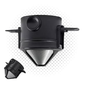 Mini Cafeteira Portátil Com Filtro Reutilizável De Inox