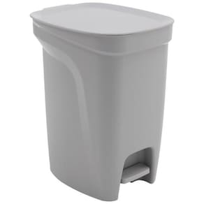 Lixeira 10L Polipropileno Cinza Aço Galvanizado 92 92852210