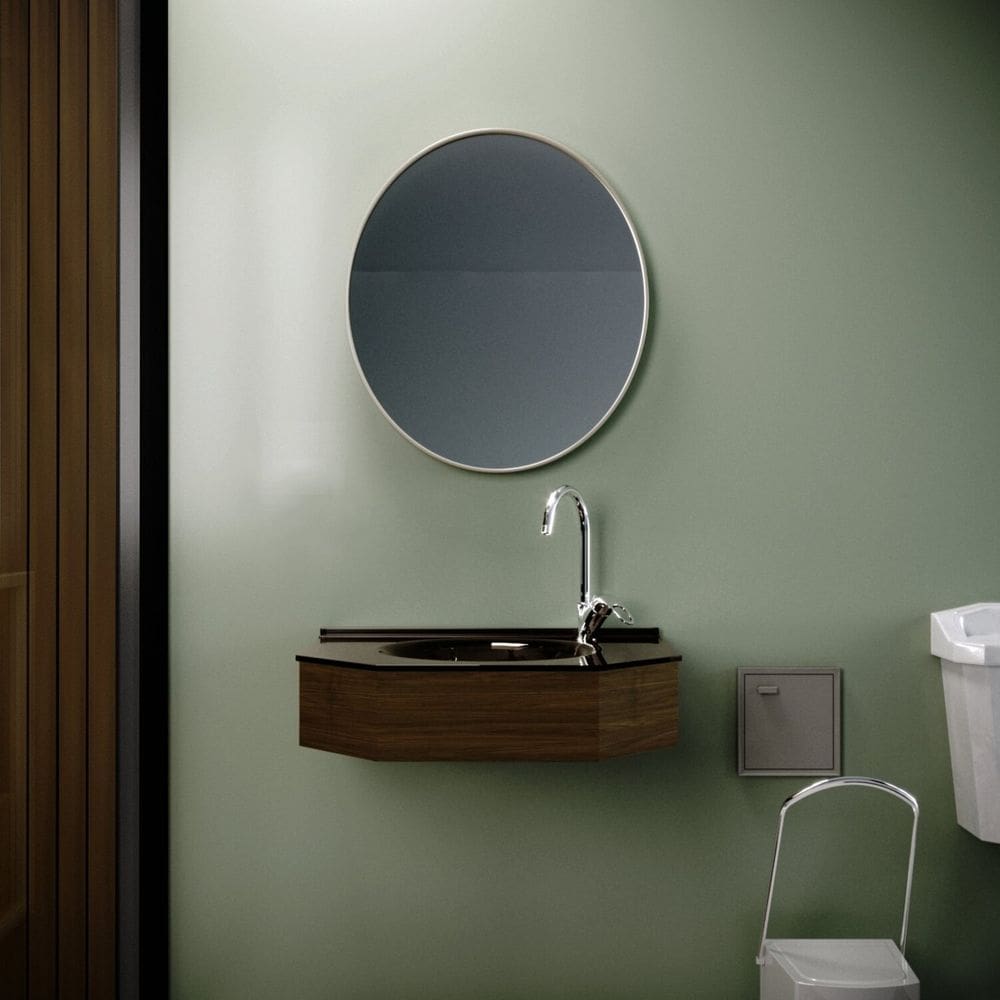 Lavabo para Banheiro Veneza 55,5cm X 43,0cm X 14,5cm Bronze