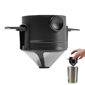 Mini Cafeteira Portátil Com Filtro Reutilizável De Inox
