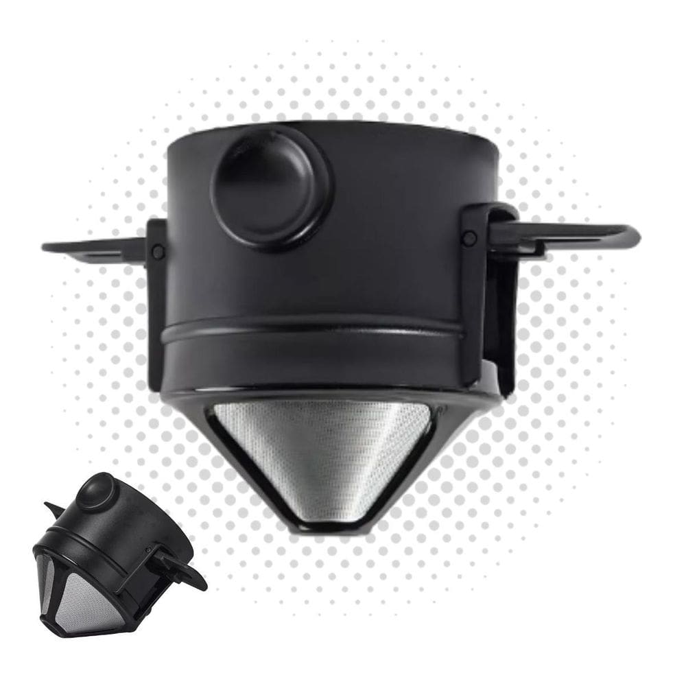 Mini Coador De Café Reutilizável Aço Inox Individual