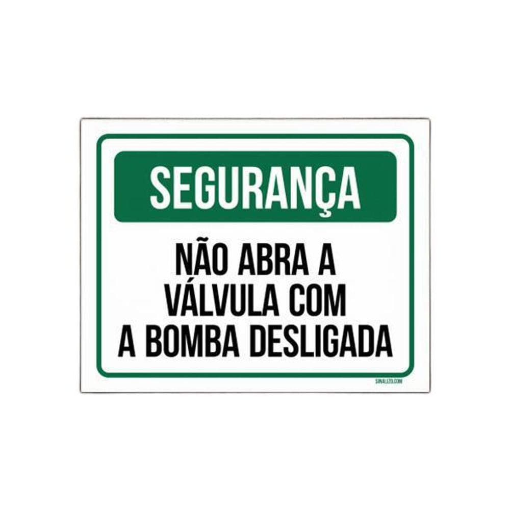 Placa Segurança - Não Entre De Chinelo
