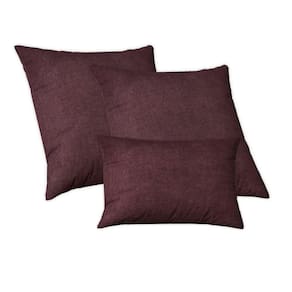 Kit 2 Capas De Almofada 50X50 + 1 Capas 30X50 Glamour Bordo
