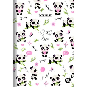 Caderno Brochura Grande My Friend 80 Folhas (Sem Pauta) Capa Dura - São Domingos | Brochurão | Costurado