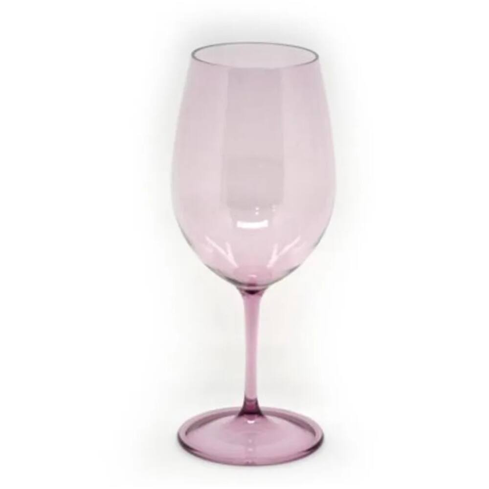 Taça Para Vinho Em Acrílico 650 Ml Lilás Ky715
