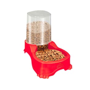 Bebedouro Automático Com Comedouro Pet Injet 1L Vermelho