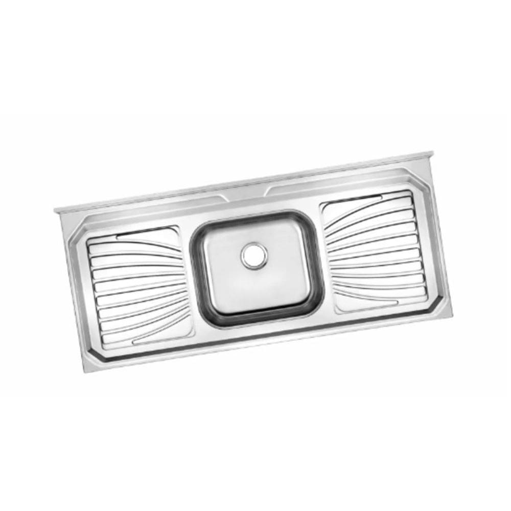 Pia De Inox Com Furo Da Torneira