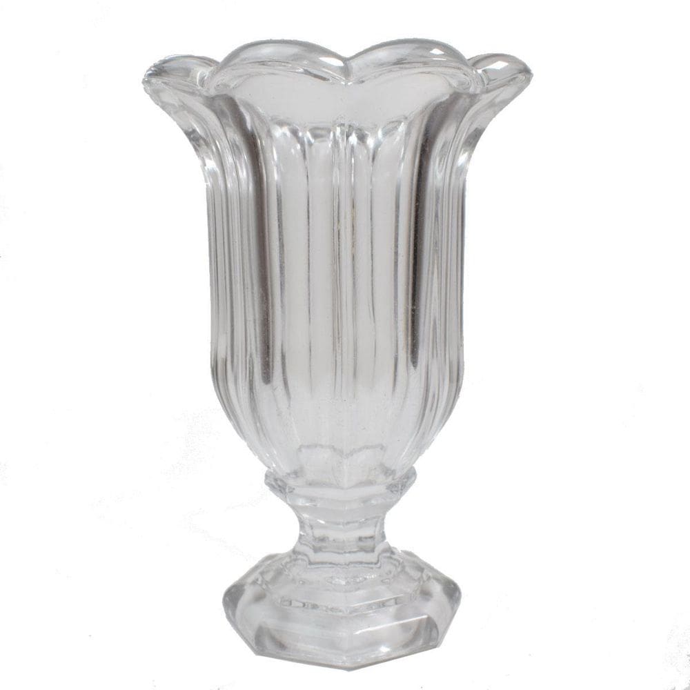 Vaso De Vidro Extra Forte 15X23,5Cm Praha Flower Incolor