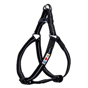 Arnês para cães Pawtitas Reciclado Refletivo Grande Mar Negro