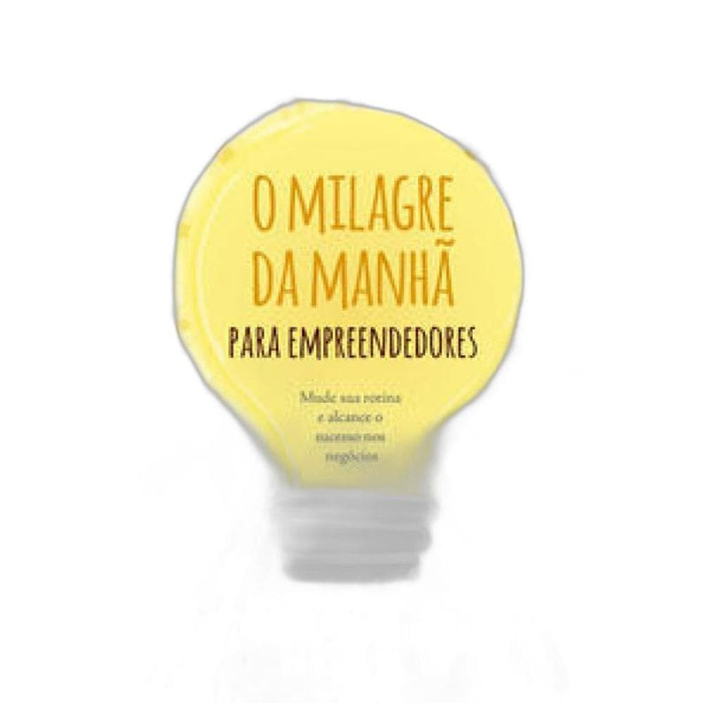 Livro Milagre Da Manhã Para Empreendedores, O