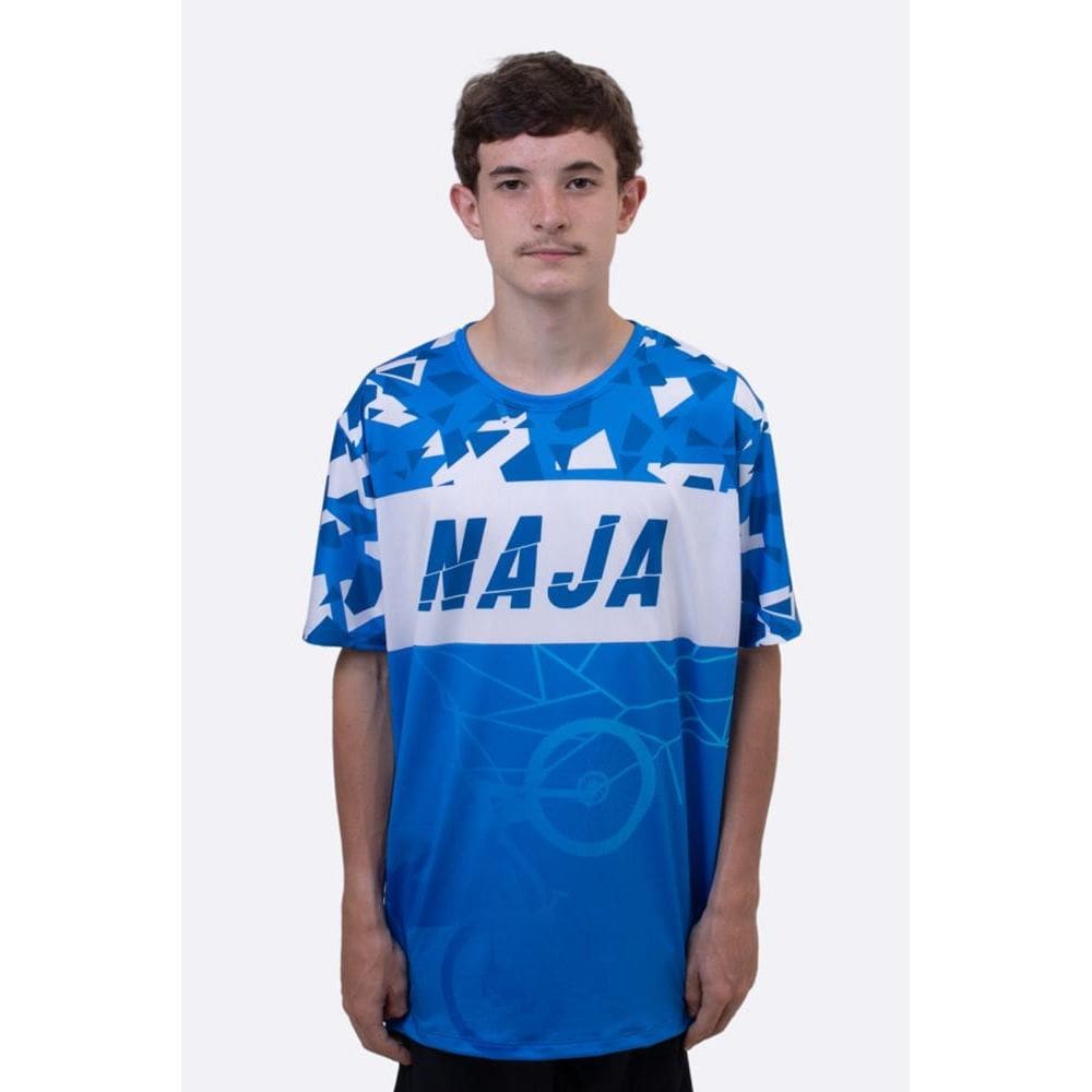 Camiseta Masculina HUPI Naja Azul/Branco