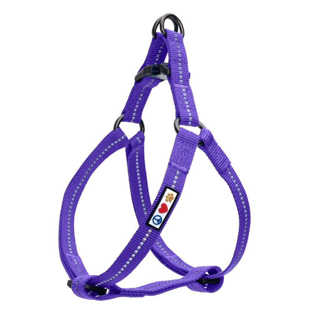 Arnês para cães Pawtitas Reciclado Refletivo Roxo Quartz M