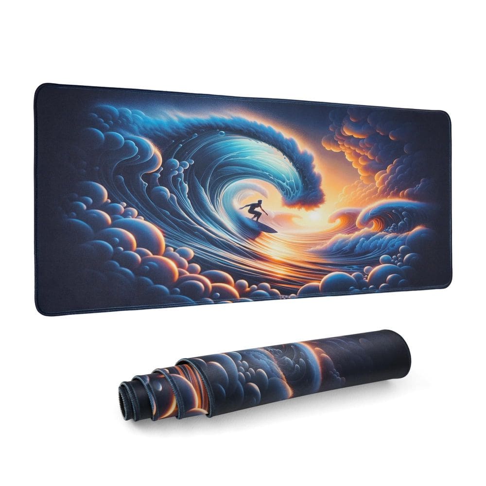 Mousepad/tapete de mesa para jogos Dagaladoo Retangular Azul Tamanho XL