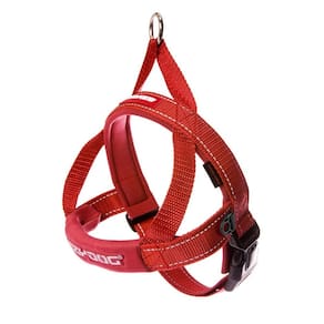 Colete de arnês para cães EzyDog Premium Quick Fit ajustável vermelho XS