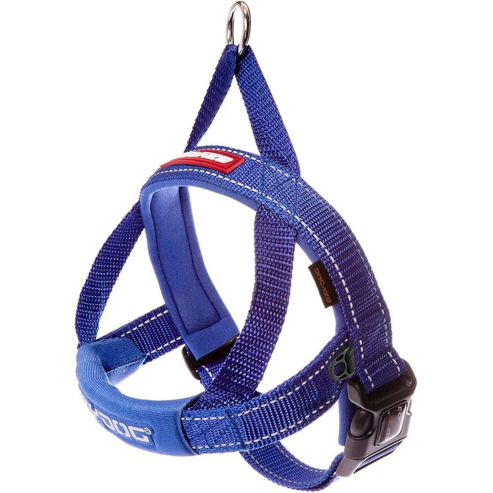 Colete de arnês para cães EzyDog Premium Quick Fit ajustável azul XS