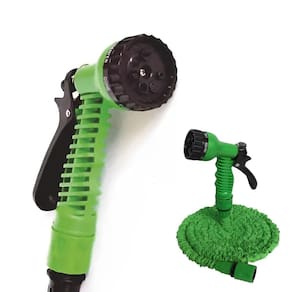 Mangueira Jardim Retrátil 30M, Flexível, Com Pistola 6 Jatos