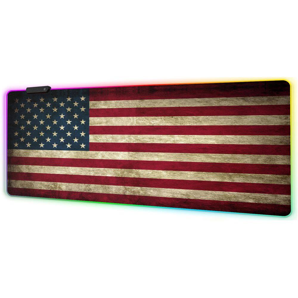 Mouse pad RGB para jogos Meffort Inc XXL LED com design personalizado
