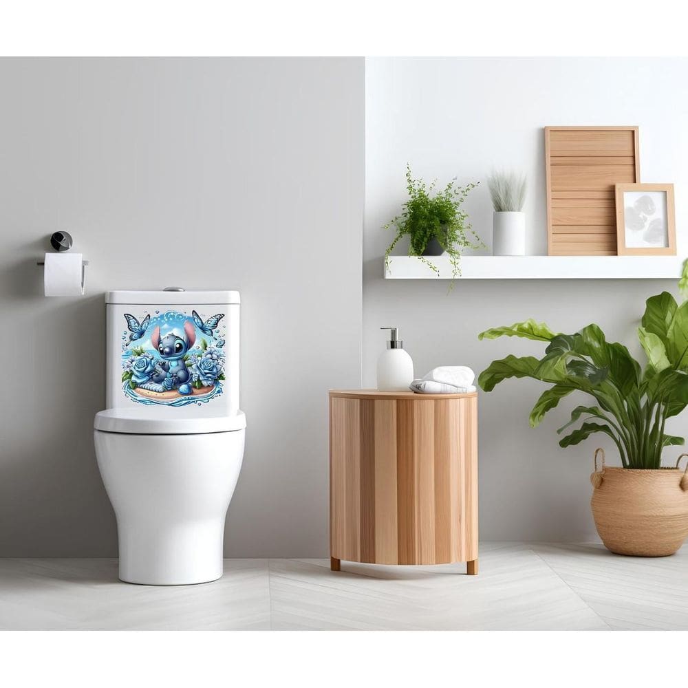 Adesivo Para Vaso Sanitario Stitch Mod15