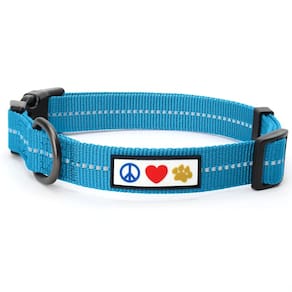 Coleira para cães Pawtitas Recycled Reflective Extra Small Teal