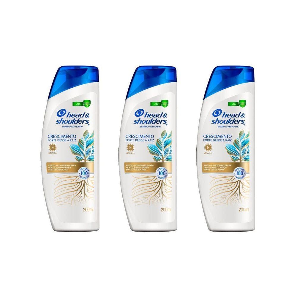 Shampoo Head & Shoulders 200Ml Forca Raiz-Kit C/3Un
