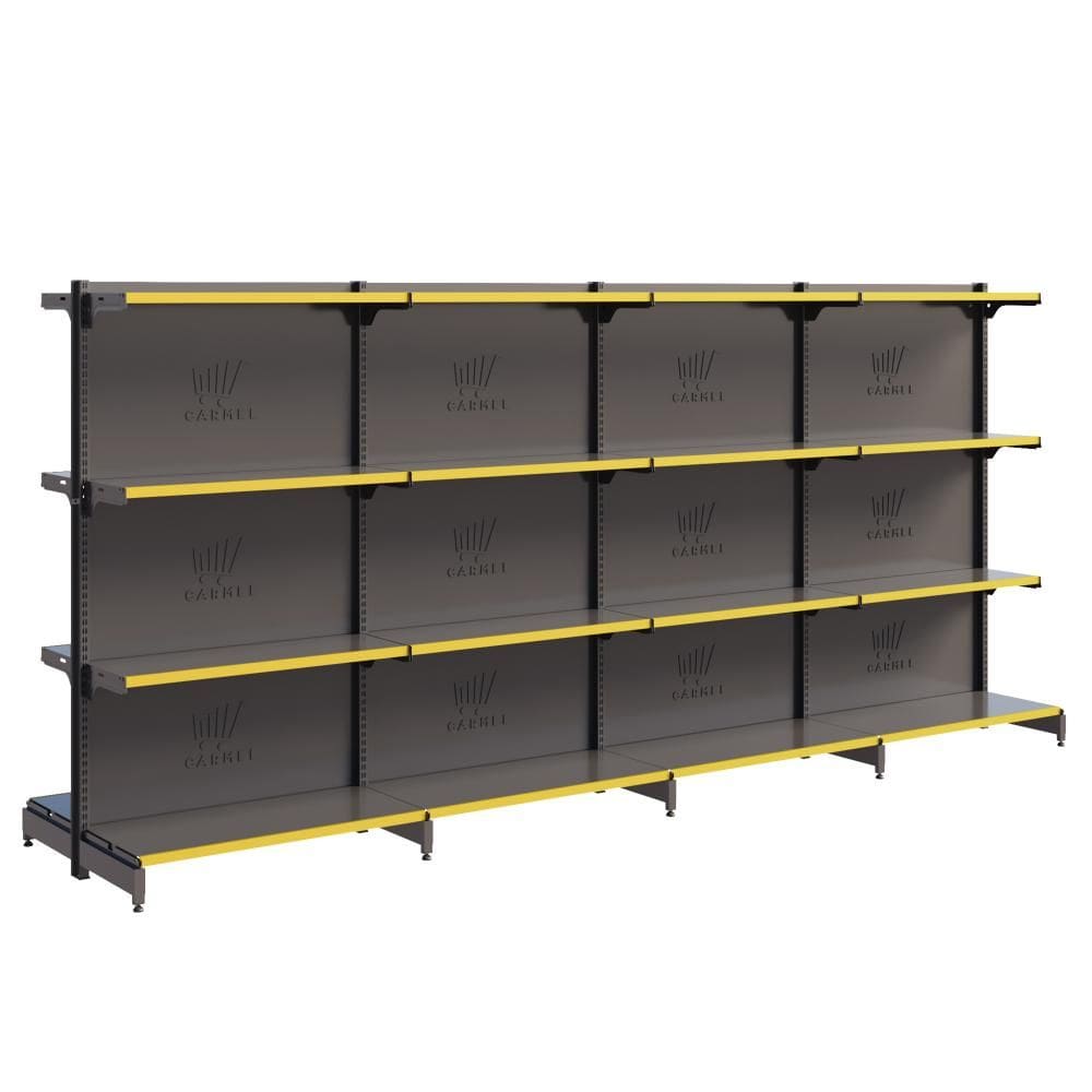 Gôndola Centro 1 Inicial 3 Continuações 1,37 m 40KG FIT Expositor de Supermercado Amapá