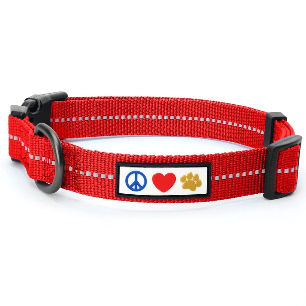 Coleira para cães Pawtitas Recicled Reflective Small Red Chili