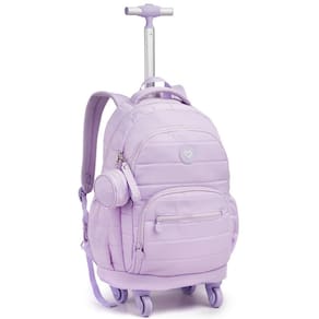 Mochila De Roda 19 Feminina Color Up Passeio Escolar Viagem