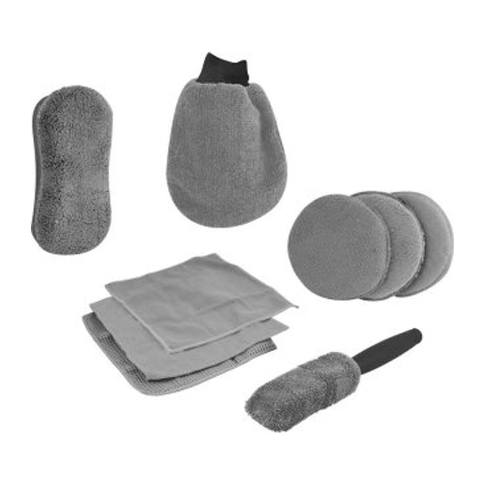 Kit Jogo De Pano Para Limpeza Automotiva 9 Peças Vonder