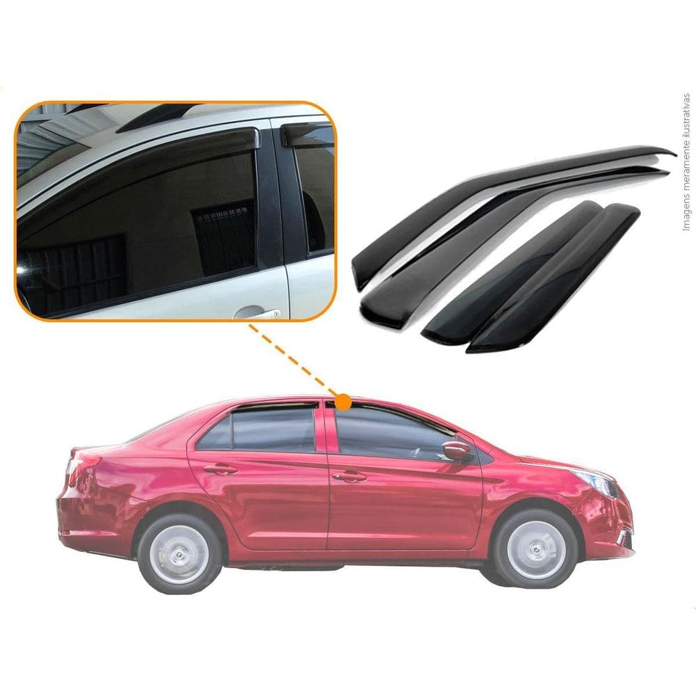 Calha De Chuva Lifan  2018 4 Portas