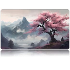 Jogo de cartas Playmat BVDIKMI Mountain View Peach Tree Design