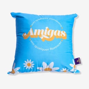 Almofada 40x40 Amiga Primavera Zonacriativa