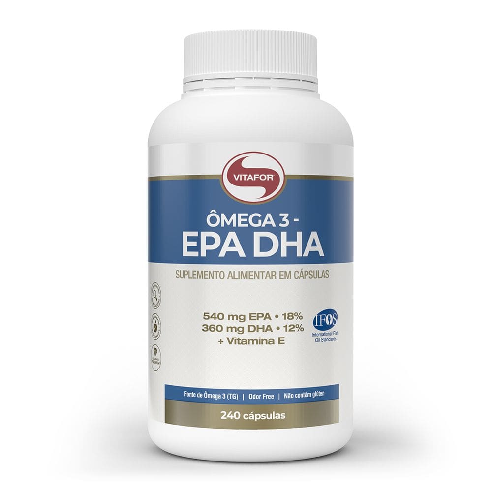Omega 3 EPA 540mg + DHA 360mg (240 Caps) Vitafor